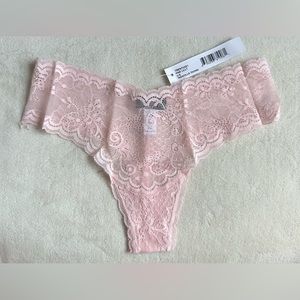 Cosabella soft pink lace thong